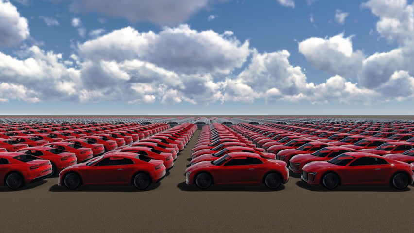 Cars Lined Colors Austrian Flag Stock Footage Video 100 Royalty Free Shutterstock