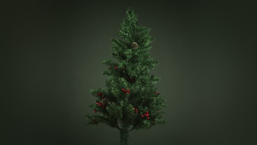 Christmas Tree Isolated On Black Stock Footage Video (100% Royalty-free) 6366395 | Shutterstock