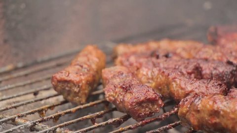 Barbecue Grill Minced Meat Kebabs 6