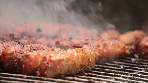 Barbecue Grill Minced Meat Kebabs 3