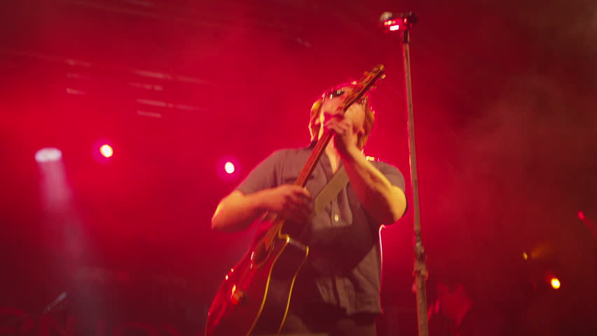 Band playing on stage