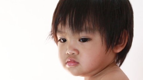 Closeup asian baby 