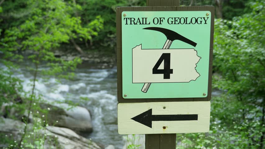 A geology sign in McConnell