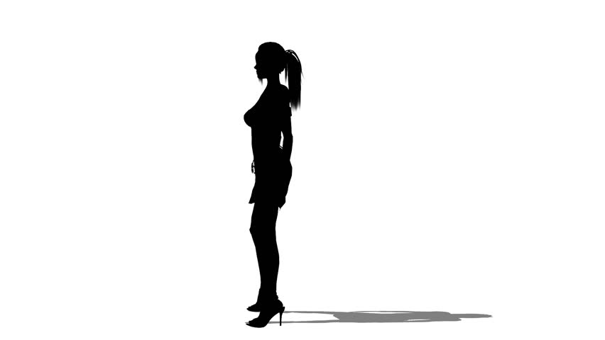silhouette of woman