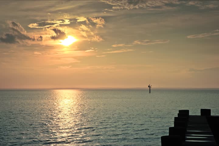 Barnegat Bay at sunset time-lapse. Beach Haven, NJ.