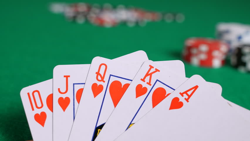 Royal Flush Poker Hand And Stock Footage Video 100 Royalty Free Shutterstock