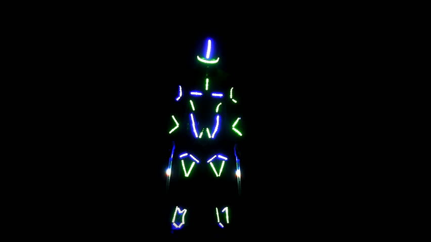 Neon Robot Moves On a Arkivvideomateriale (100 % royaltyfritt) 6442910 | Shutterstock