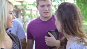 Group Of University Students Talking Outdoors On Campus - Powered by Shutterstock - Get 15% off with code: PIKWIZARD15