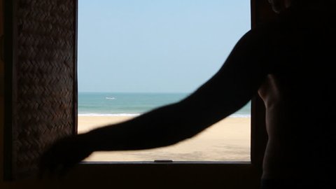 Window seascape view