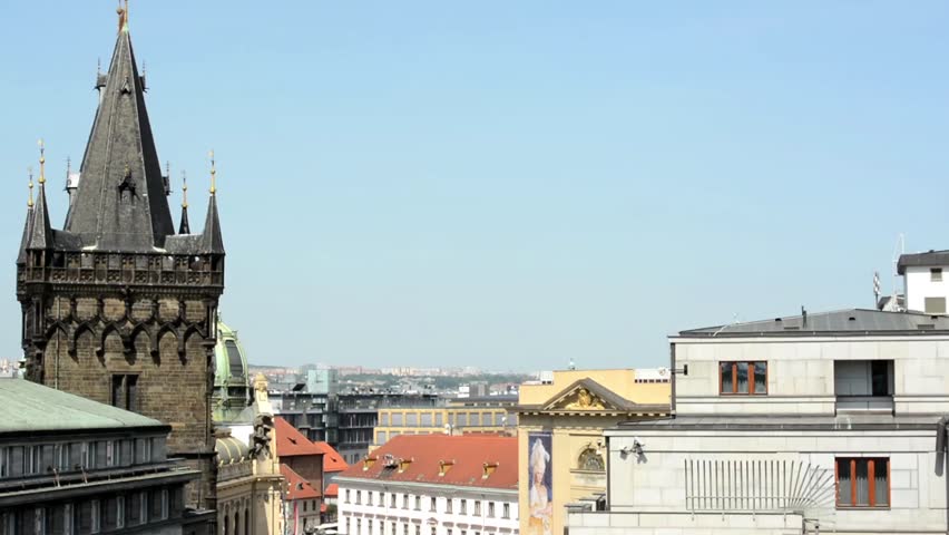 Prague, Czech Republic. View from the roof