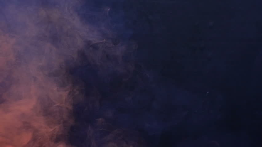 slow motion orange smoke