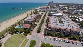 Aerial video of Lauderdale By The Sea Fort Lauderdale FL