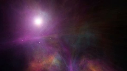 colorful nebula in space background