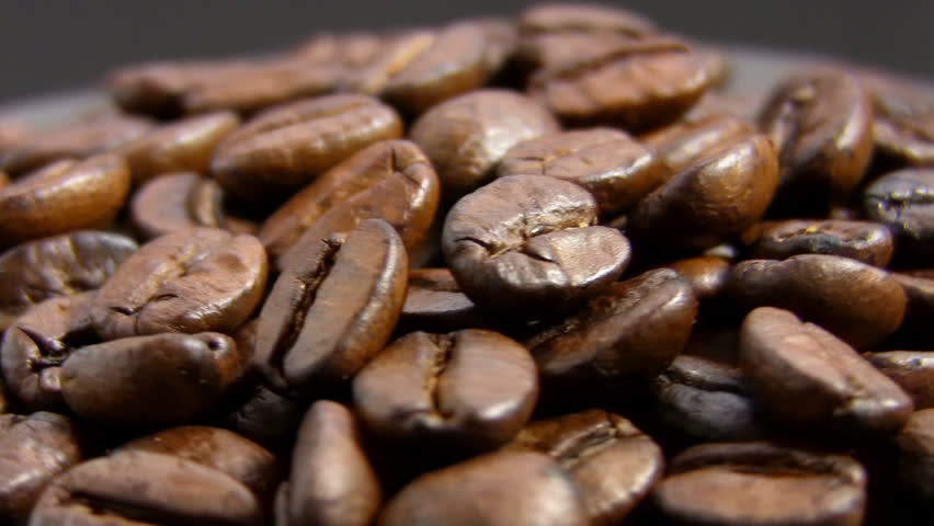 coffee beans, rotate, macro