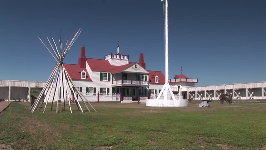 History Fort Union Trading Post National Historic Site Summer Flag Pole Settlement Fur Trading Great Plains