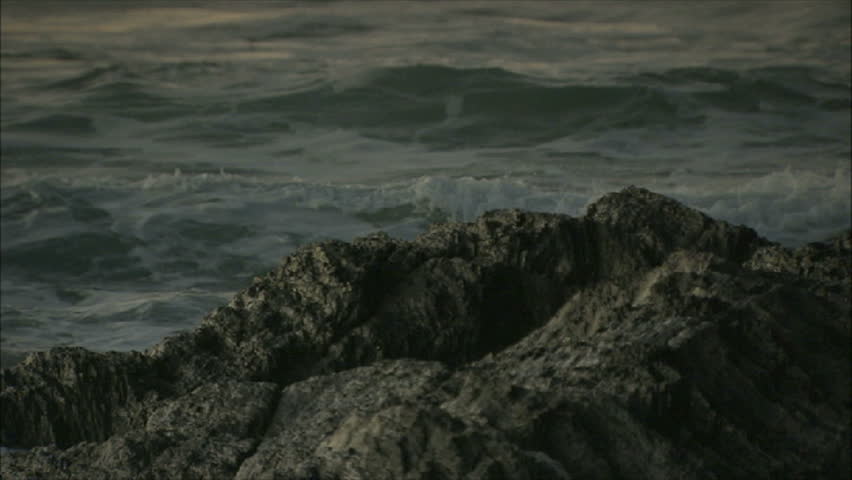 SOUTH AFRICA - waves crashing onto a rock