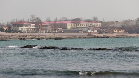 villa and resort beside sea