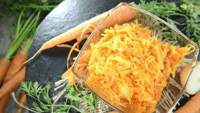 Fresh made Carrot Salad (not loopable)