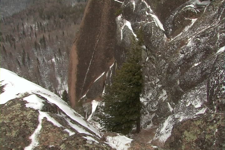 The Mountain landscape. Winter