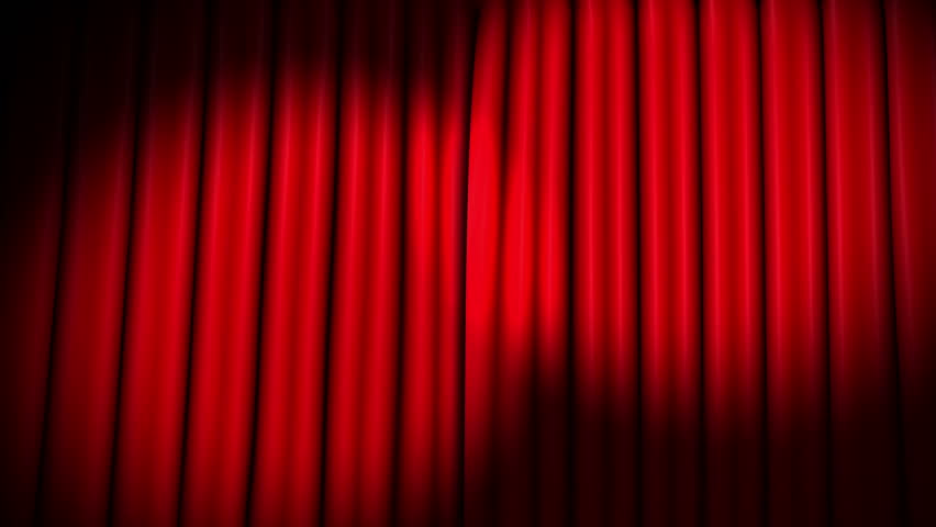 Red Theater Velvet Curtains Opening, Velvet Theater Curtains