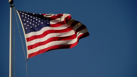 USA Flag 96fps 04 Slow Motion x4 Stockvideo