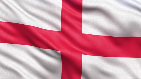 Realistic Ultrahd Flag England Waving Wind Stock Footage Video (100% ...