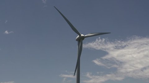 single blade wind turbine function plants Stock Footage Video (100%