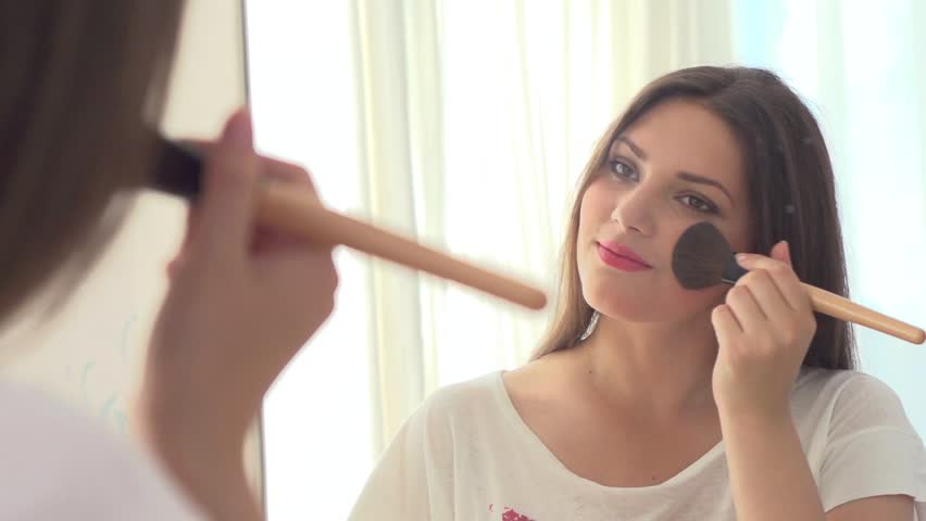 Beauty Woman Applying Makeup Beautiful - Woman Makeup Beauty Woman Applying Makeup Beautiful - Woman Makeup