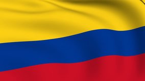 Flying Flag of Colombia | LOOPED |