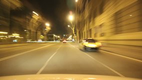 A time lapse driving to the city center in Barcelona. 
3 different shutter speeds to suit your project.
Gorgeous, high-energy city and roads time lapse. 
Good for a video background.
