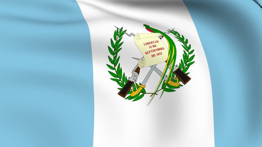 Flying Flag of Guatemala | Stock Footage Video (100% Royalty-free