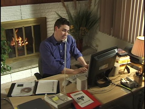 Businessman in Home Office 3