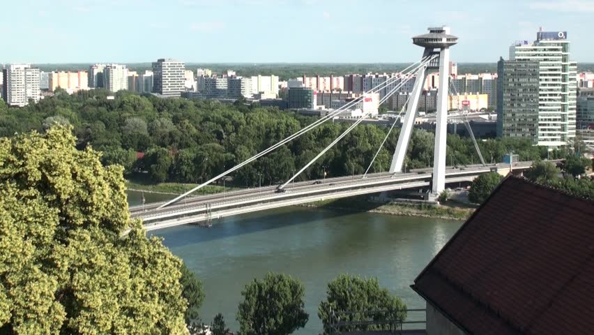 Bratislava, The New Bridge. Slovak Republic