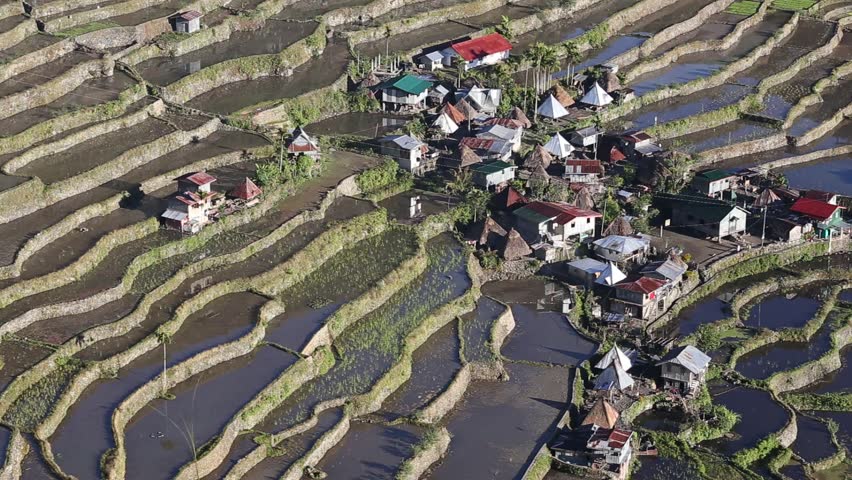 The world heritage Rice terraces in Batad, northern Luzon, Infugao province Philippines.