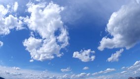 Sky with clouds. Timelapse. Time lapse. Rain clouds. Full HD 1080 video footage