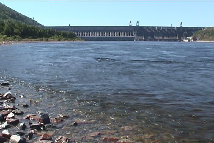 Electrical station on the river.