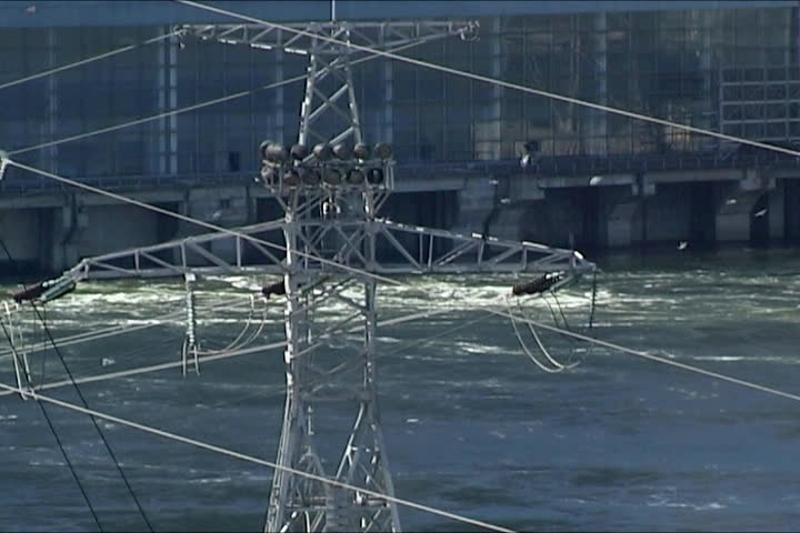 Power Lines from the  Dam.