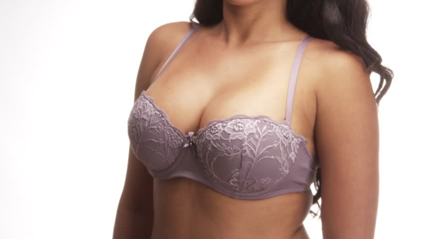 Mexican woman wearing bra