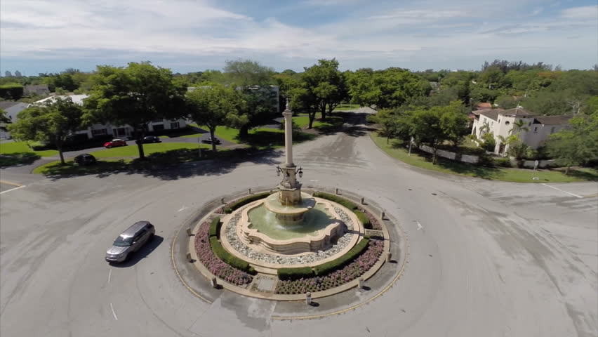 Aerial video of Coral Gables Florida