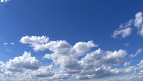 Sky with clouds. Timelapse. Time lapse. Rain clouds. Full HD 1080p video footage