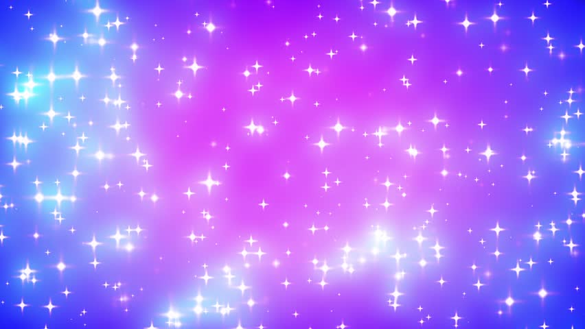 Pink Nebula Looping Glowing Stars Stock Footage Video (100% Royalty