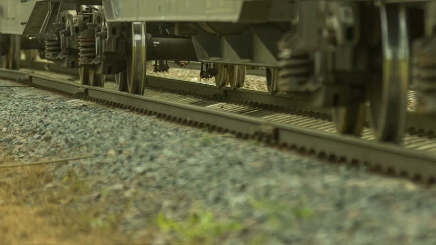 freight train rides by rail transports: стоковое видео (без лицензионных пл...