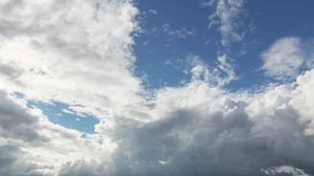 summer cloudscape timelapse footage, tele angle 1080 video
