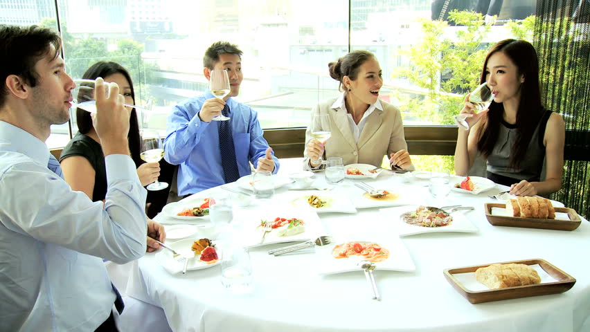 Meet lunch. A free Table at a busy Restaurant.