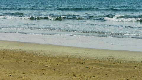 waves on sandy beach,bubble and blister on sand.gh2_00979