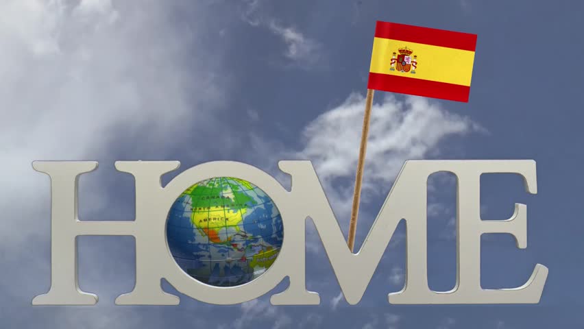 Tooth pick wit a small paper flag of SPAIN