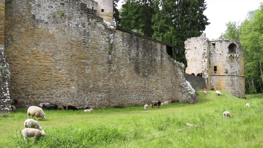 Castle dating from the 11th century consists of the ruins of the medieval fortress (Beaufort, Luxembourg).