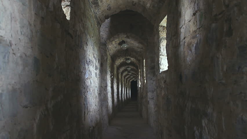 Passage In Old Old Castle Stock Footage Video 100 Royalty Free Shutterstock