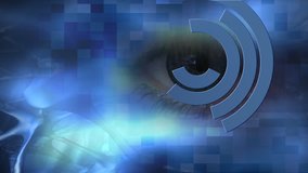 Abstract blue eye scan - Powered by Shutterstock - Get 15% off with code: PIKWIZARD15