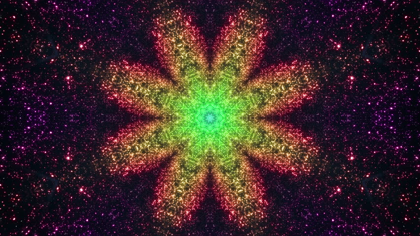Space Stars Kaleidoscope. Stock Footage Video (100% Royalty-free ...